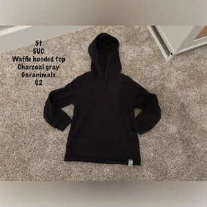 Hooded Waffle Long Sleeve Shirt